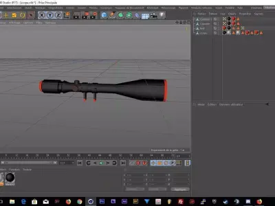 Free LowPoly Scope Free low-poly 3D model
