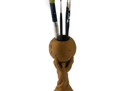 Worldcup Planter Free 3D print model