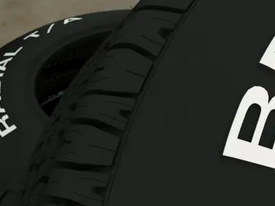 Bf Goodrich 1968 tire 3D model