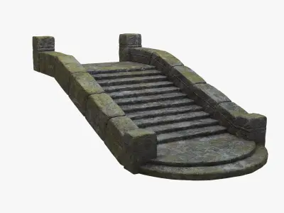 Stone Steps V2 3D model