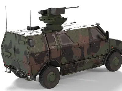 ATF Dingo 2 Infantry Mobility Vehicle Low-poly 3D model