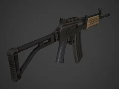 Galil AR Low Poly Low-poly 3D model