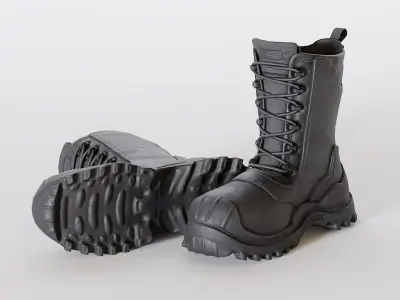 Military boots - LowPoly 3D model purchase