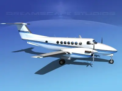 Beechcraft 350 Super King Air V02 3D model