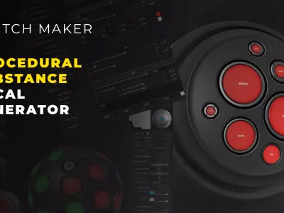 Switch Maker - Procedural Substance Decal Generator Low-poly 3D model