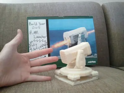 Raytheon Rolling Airframe Missile Launcher Free 3D model