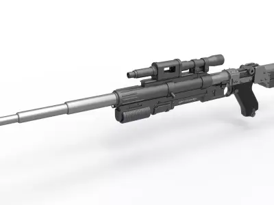 Blaster rifle A-180 from Star Wars 3D model