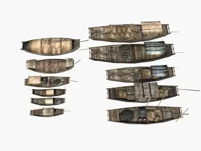 Chinese Boat Collection 01 3D model