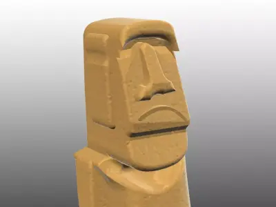 Aquarium Ornaments moai Free 3D print model