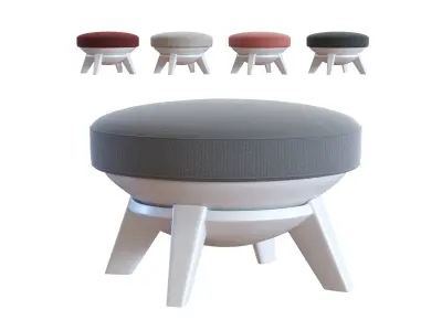 Modern Ottoman - Sway Lounge Seating Low-poly 3D model