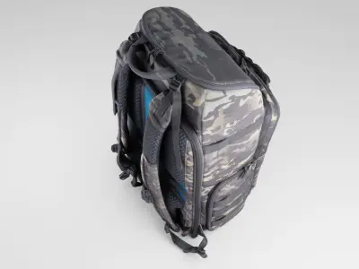 Tactical military backpack for soldiers 3D model