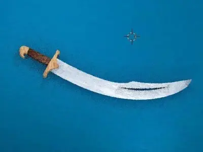 Iron Sword 3D Model Low-poly 3D model