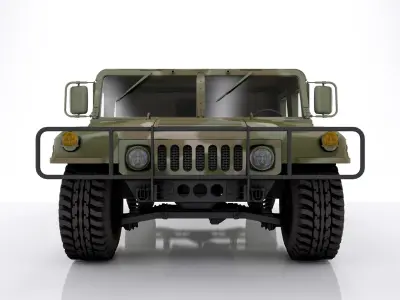 Hummer H1 Military Camouflage 3D model