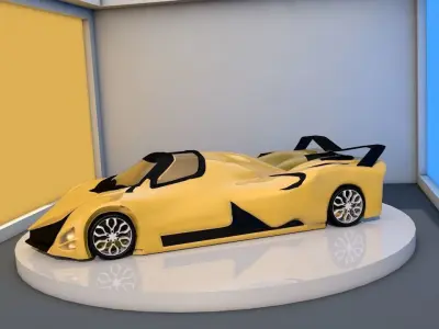 devel sixteen prototype Free low-poly 3D model