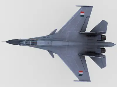 Sukhoi Su-30 MKI Low-poly 3D model