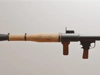 Ultimate RPG 7 Pack With Rockets Low-poly 3D model