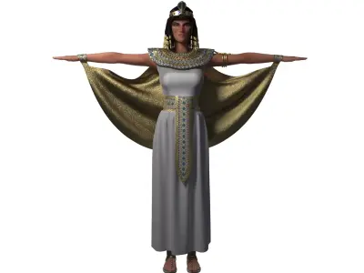 Cleopatra egyptian woman 3D model