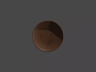 Wooden palte 3d model Free 3D model