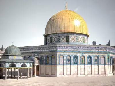 Dome Of The Rock Jerusalem 3D model