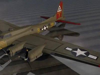 Boeing B-17G Fortress 3D model