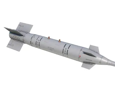 Chinese GB-1 GB1 TG-500 500KG class Laser-Guided bomb Low-poly 3D model