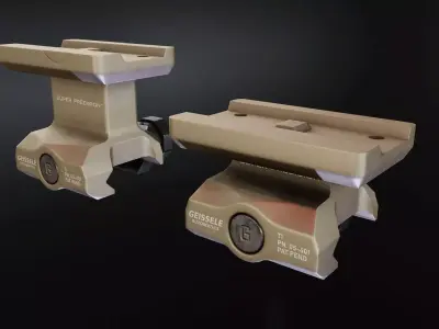  Super Precision T1 Mount Low-poly 3D model