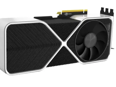Graphics Card NVidia RTX 3090 3D model