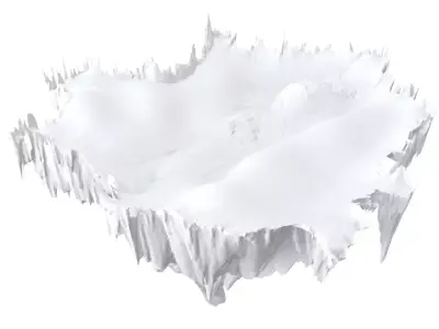 Floating Mountain 2 3D model