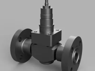 The axial valve 3D model
