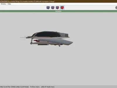 S 70 okhotnik hunter drone Free low-poly 3D model