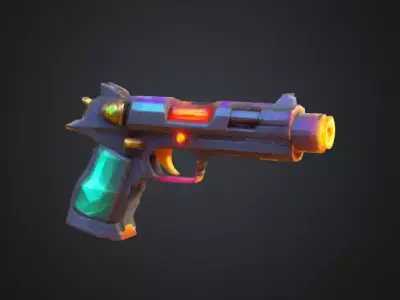 Laser pistol Free 3D model