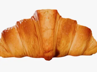 Realistic Butter Croissant 3D model