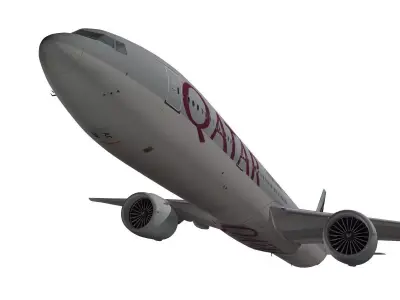 Boeing 777-300ER Qatar Airways 3D model