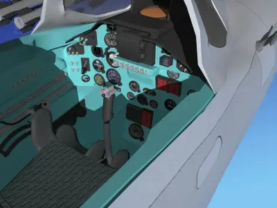 Mig-23 Fighter Libya 3D model