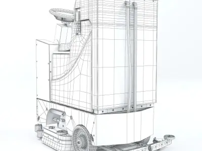 Tomcat Commercial Floor Scrubbers Microrider 3D model