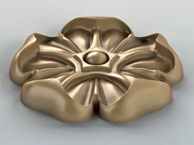 Round rosette 011 Free 3D model