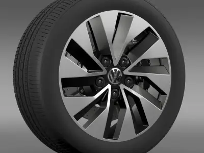 Volkswagen Polo BlueMotion 2014 wheel 3D model