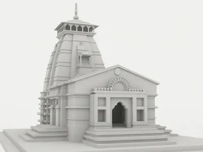 Kedarnath Temple 3D model