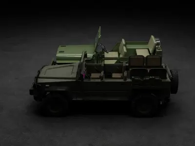 JEEP CAR WAR 3D model