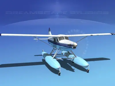 DeHavilland DHC-2 Turbo Beaver V20 3D model