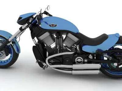 Harley Davidson Bike 3D model