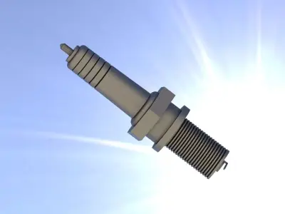 Spark plug of a petrol engine 3D model