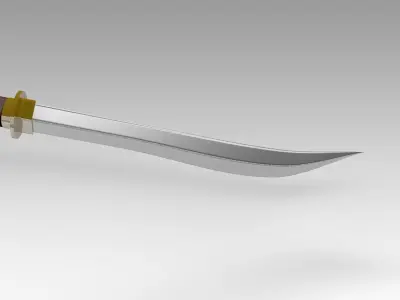 Japanese Naginata Free 3D model