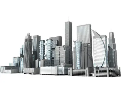 22 Architecture Buildings 3D model