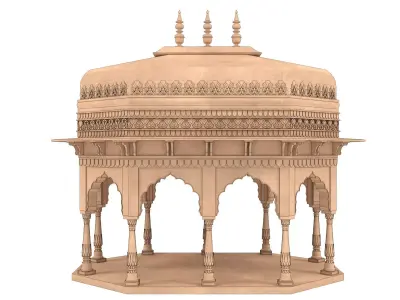 Indian Palace Dome 3D model
