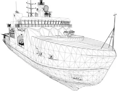 Arctic Patrol Vessel 3D model