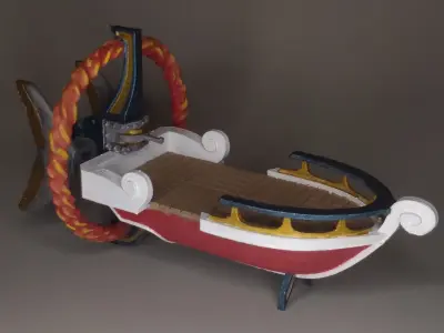 Sky Boat Miniature 3D print model