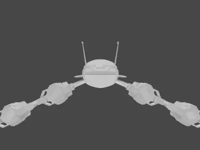 Alliance Normandy SR2 Low-poly 3D model