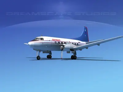 Martin 404 Southeast Airlines 2 3D model