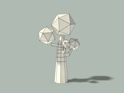 Low Poly Tree Low-poly 3D model